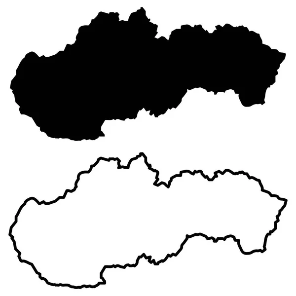 Slovakia map vector — Stock Vector