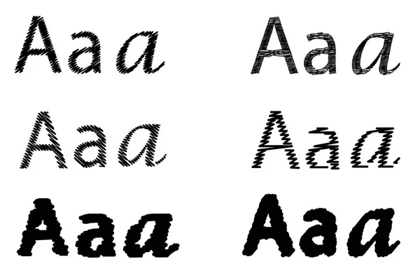 Набір літер А , — стоковий вектор