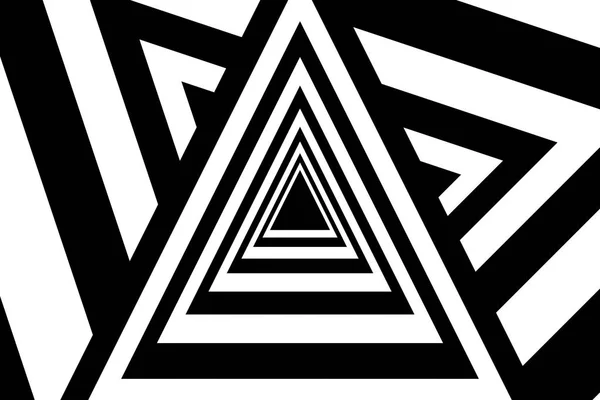 Triângulos abstrato preto e branco fundo —  Vetores de Stock