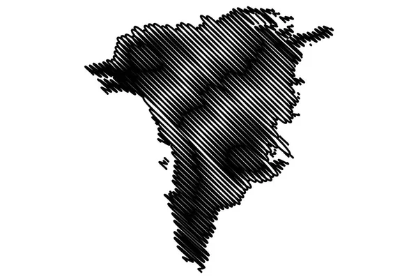 Grönland harita vektör