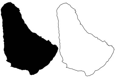 Barbados Adaları harita vektör