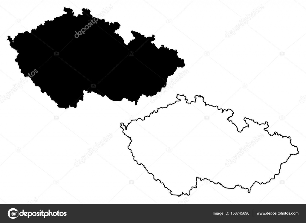 mapa české republiky vektor Vektorová mapa České republiky — Stock Vektor © Danler #158745690 mapa české republiky vektor