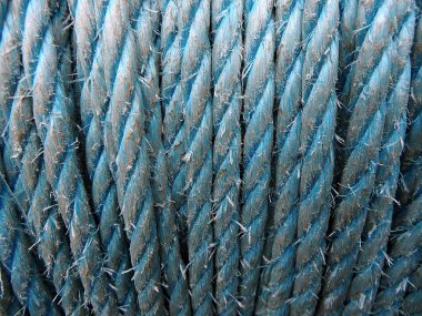 Kenevir halat - mavi arka plan