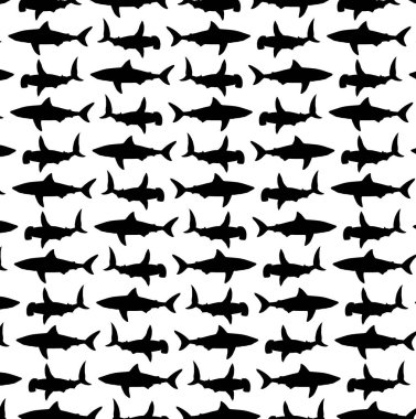 Köpekbalığı vektör desen, 