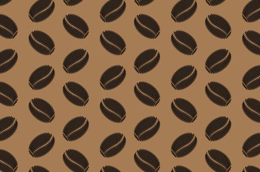 Kahve çekirdekleri - vektör desen