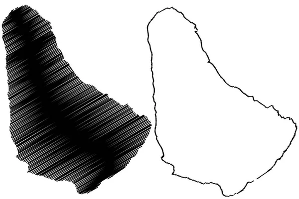 Barbados Adaları harita vektör
