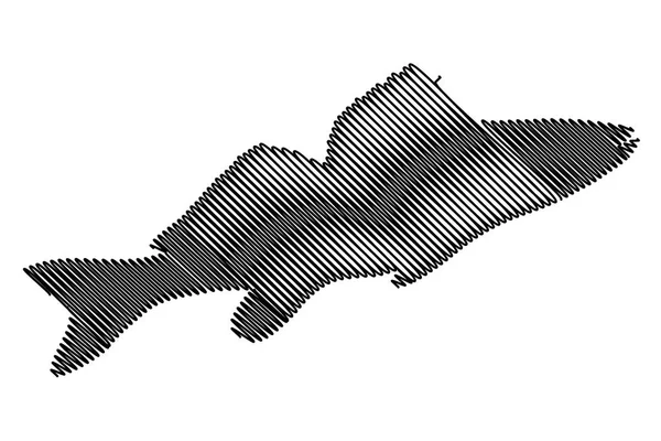 Zander silhouette vector — Stock Illustration Zander silhouette vector Royalty Free Stock Vectors