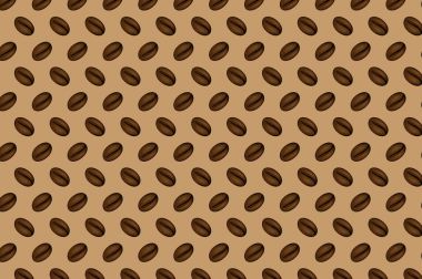 Kahve çekirdekleri - vektör desen