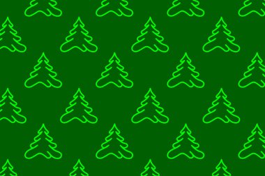 İğne yapraklı ağaç - vektör arka plan