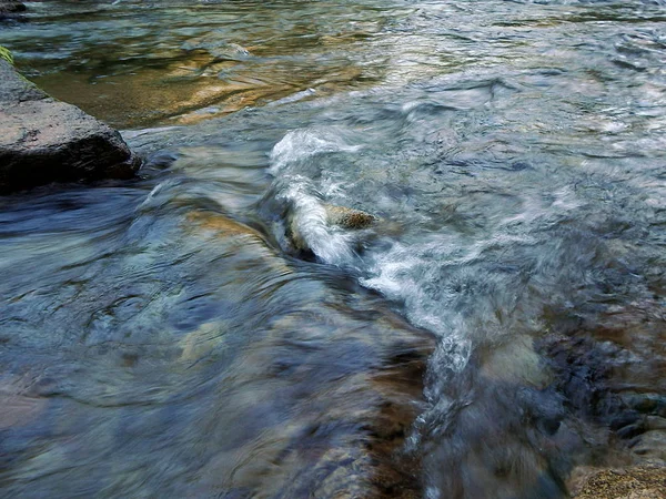 Hegyi folyó erdő — Stock Fotó