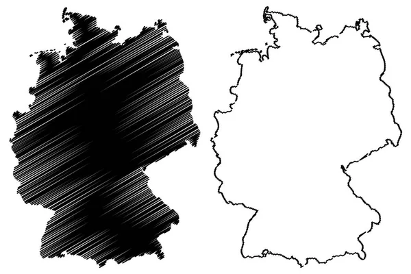 Almanya Haritası vektör
