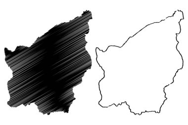 San Marino Haritası vektör