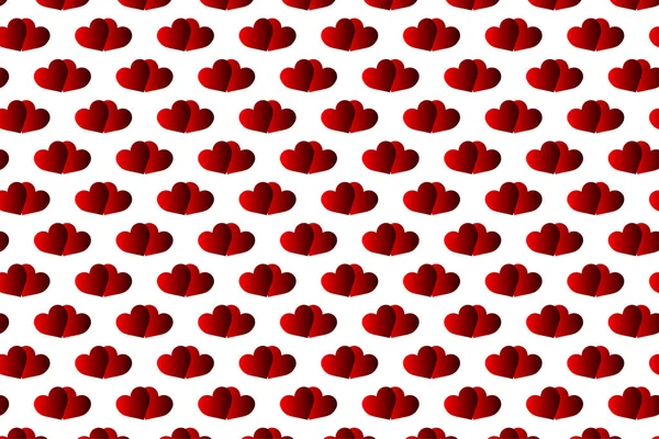 Beyaz arka planda iki kırmızı kalp. 