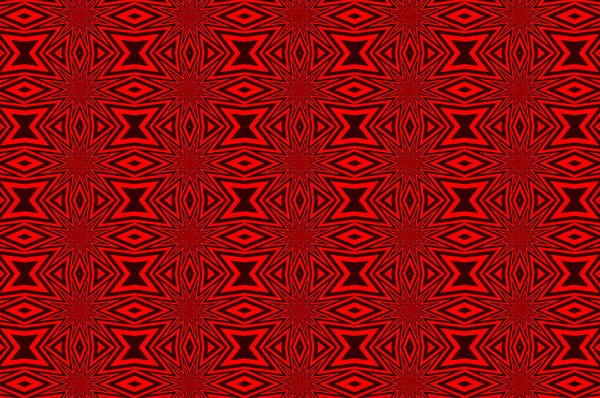 Patrón vectorial abstracto - negro y rojo — Vector de stock