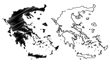 Yunanistan Haritası vektör