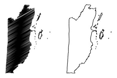 Belize Haritası vektör