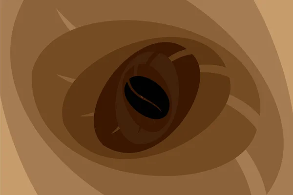 Grains de café - motif vectoriel — Image vectorielle