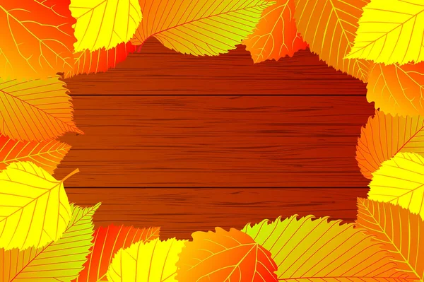 Mezcla de hojas de otoño — Archivo Imágenes Vectoriales