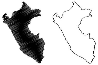 Peru Haritası vektör