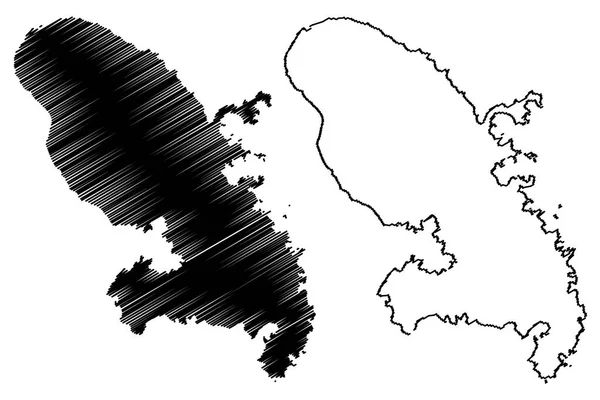 Martinik göster vektör