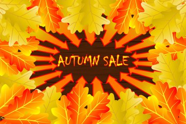 Meşe sonbahar yaprak 