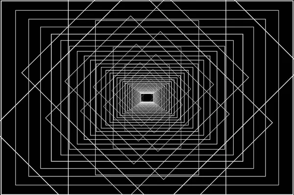 Weiße Linien auf schwarzem Hintergrund — Stockvektor
