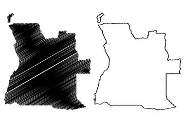 Angola Haritası vektör