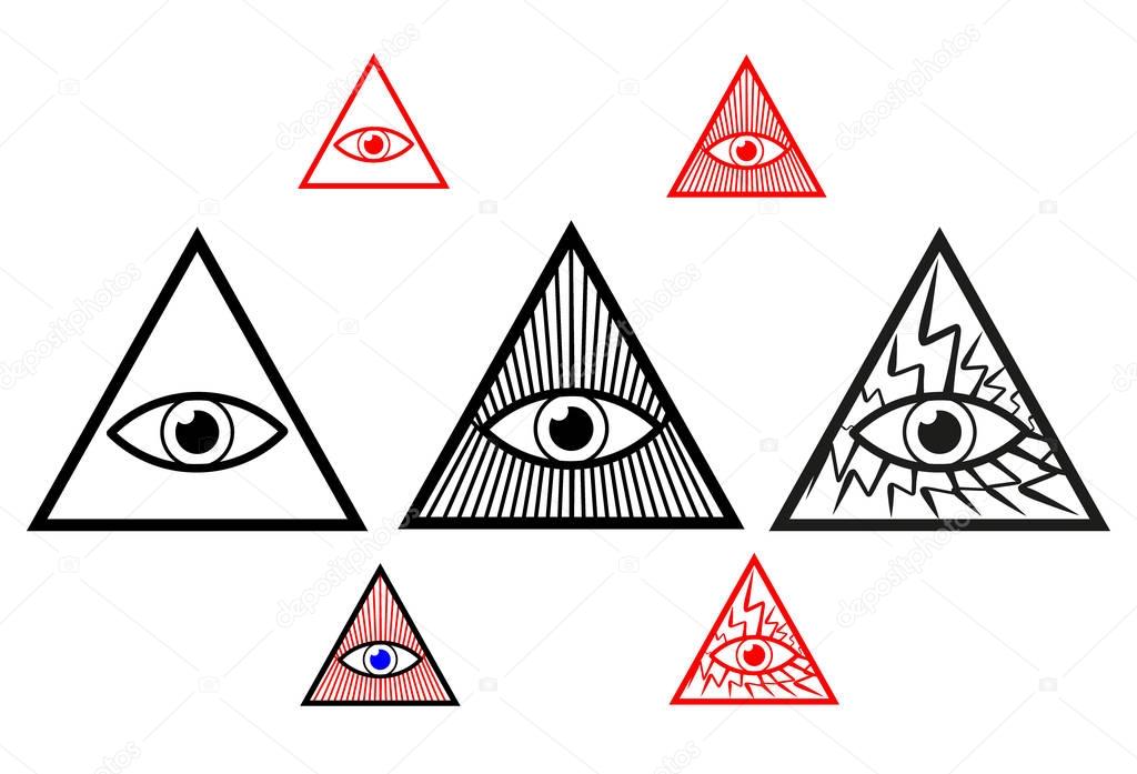 Divine eye, All Seeing Eye of God, Eye of Providence,