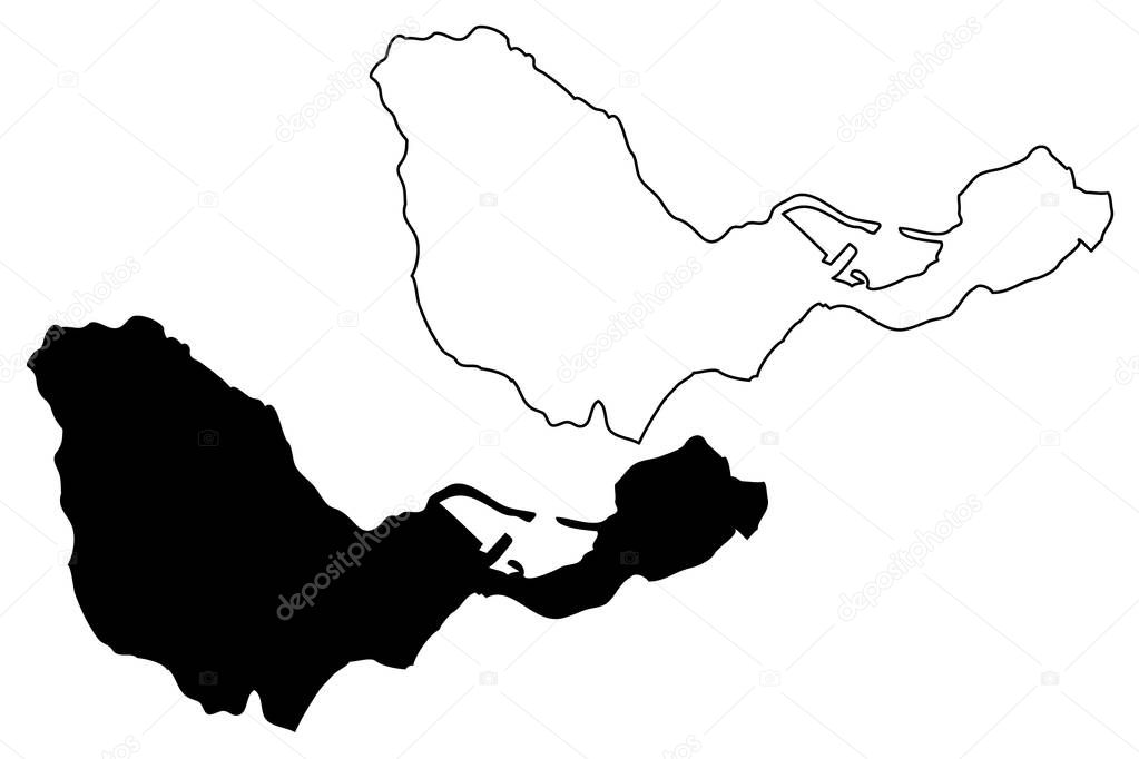 Ceuta map vector
