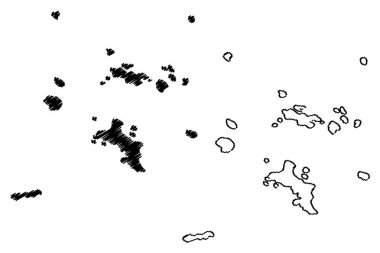 Seyşeller harita vektör