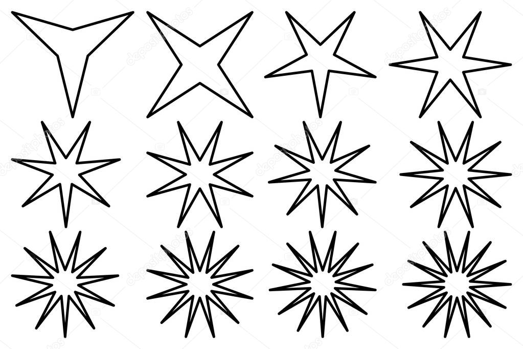 Star - vector set 