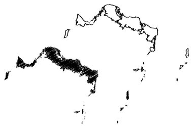 Turks ve Caicos Adaları vektör harita