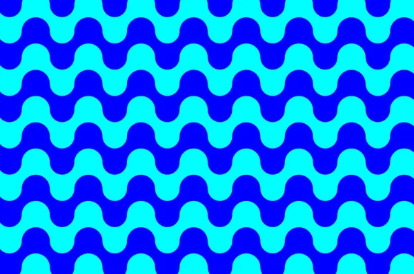 Wellen - abstrakter Schwarz-Weiß-Vektor — Stockvektor