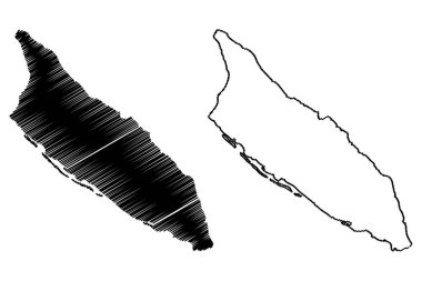 Aruba Haritası vektör