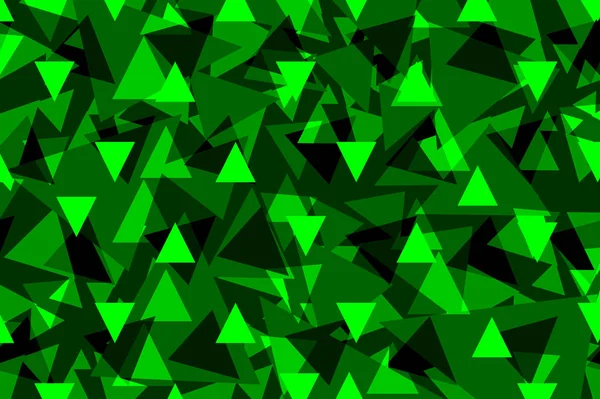 Fundo triangular - verde , — Vetor de Stock