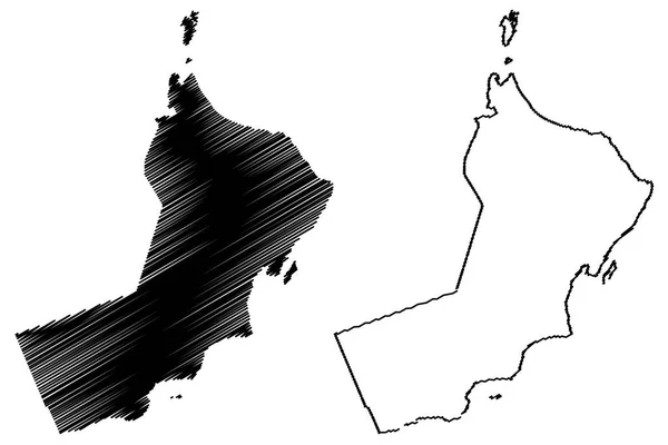Об'єднані Арабські Емірати Карта вектор — стоковий вектор