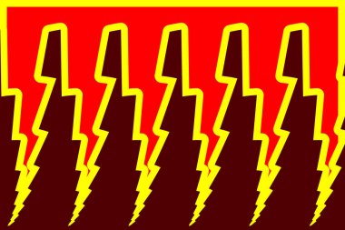 Şimşek - soyut geometrik vektör desen