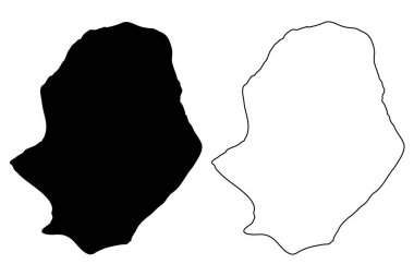 Niue Haritası vektör