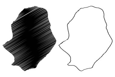 Niue Haritası vektör