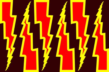 Şimşek - soyut geometrik vektör desen