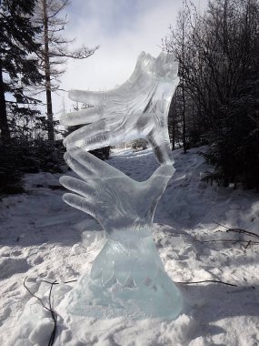 Buz - yüksek Tatras - Slovakya heykeller