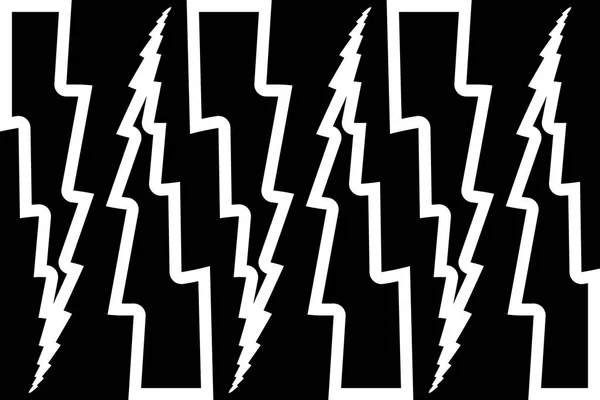 Lightning bolt - abstrakta geometriska vektor mönster — Stock vektor