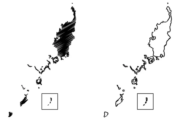 Palau mapa vetorial —  Vetores de Stock