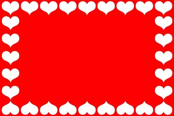 Corazón rojo y blanco — Archivo Imágenes Vectoriales