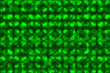 Yeşil kalp vektör desen