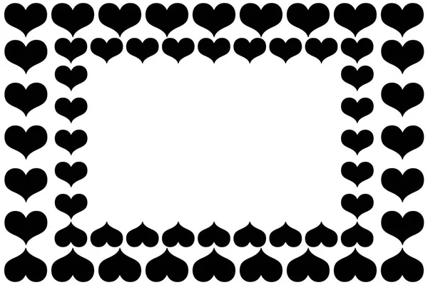 Corazón patrón blanco y negro — Archivo Imágenes Vectoriales