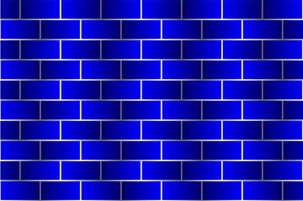 Ladrillos azules - patrón vectorial — Vector de stock