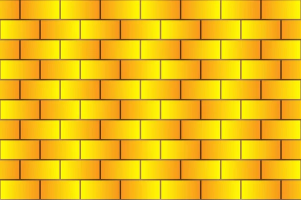 Briques jaunes - motif vectoriel — Image vectorielle
