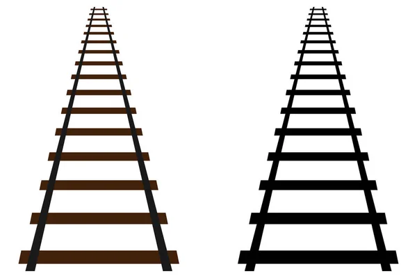 Spoorlijn track pictogram — Stockvector