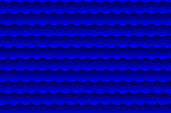 波 - 抽象的な黒と青のベクトル — ストックベクタ